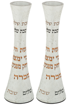 זוג פמוטי פולימר 19 (2 נרות)
