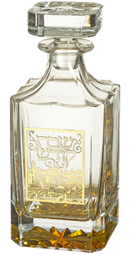 בקבוק יין פלקטה עיטורים ירושלים