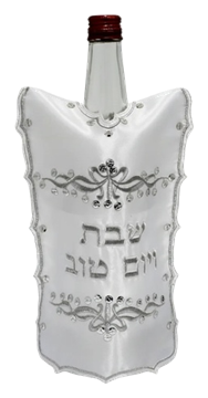 כיסוי לבקבוק יין סטן ״עיטורים״ 26 ס״מ