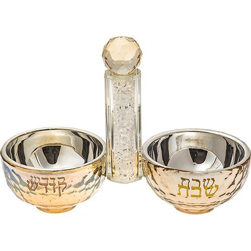 מלחית קריסטל מהודרת אבנים לבנות 10x14 ס״מ