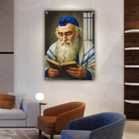1356 -ציור של רבי מאיר בעל הנס על קנבס או זכוכית מחוסמת