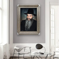 1666 - תמונה של רבי דוד אבוחצירא להדפסה על קנבס או זכוכית מחוסמת